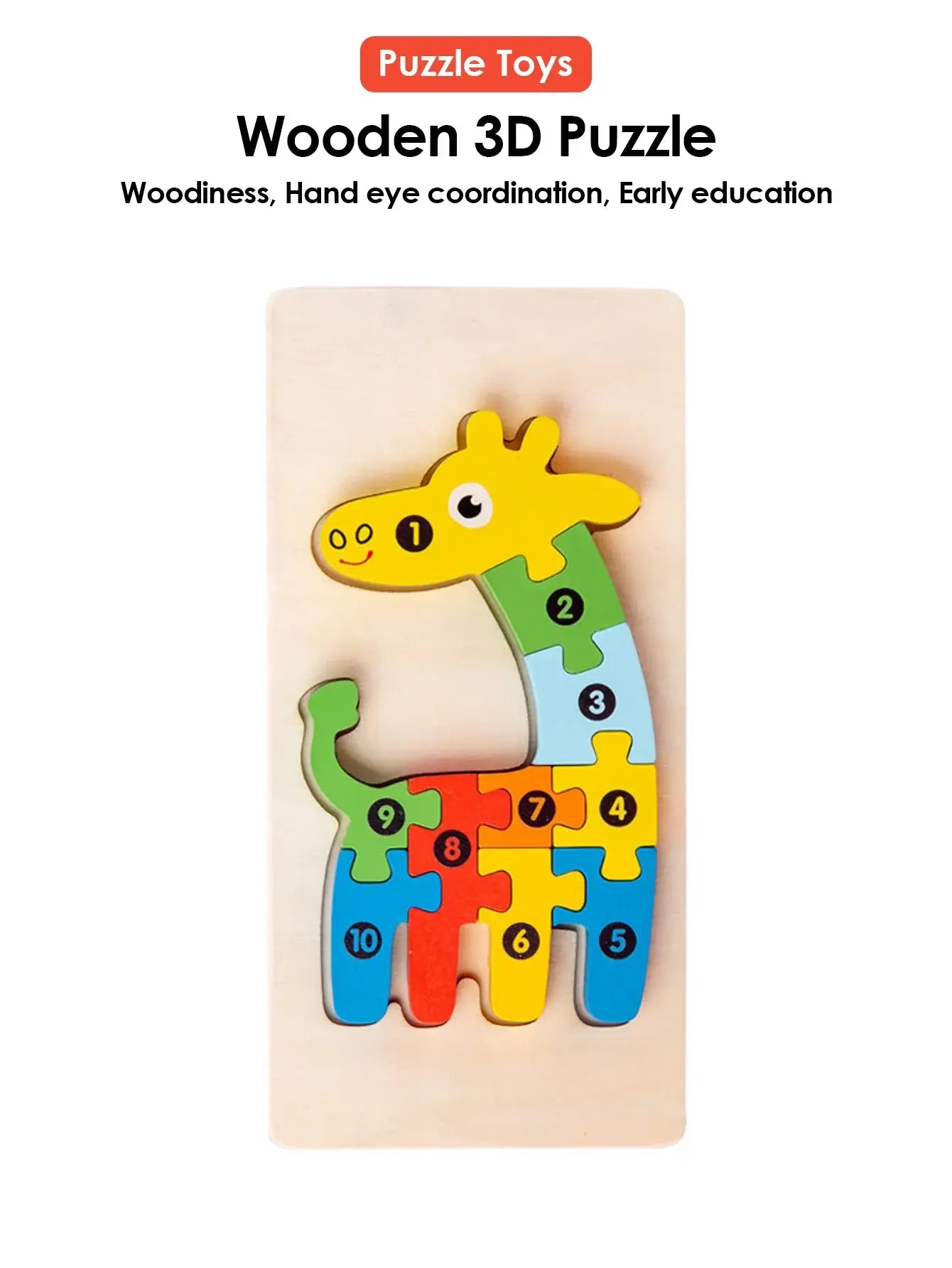 🧩 Petoria™ 3D Holz Tier Puzzle