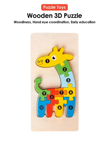 🧩 Petoria™ 3D Holz Tier Puzzle