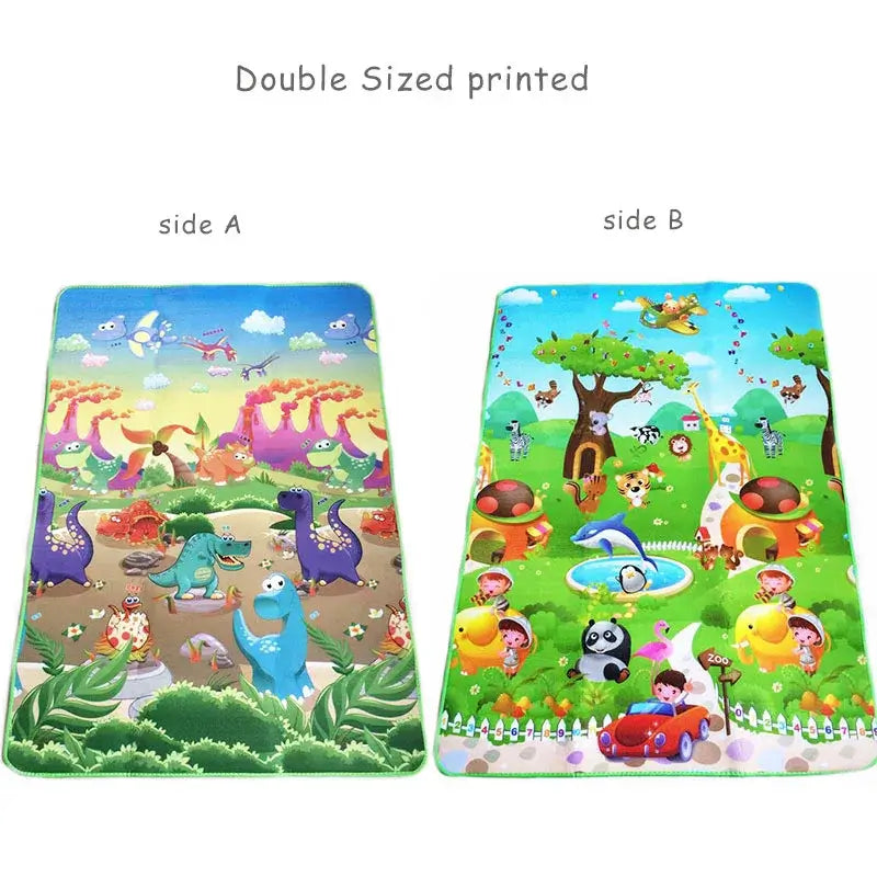 Doppelseitige Tier-Spielmatte für Babys