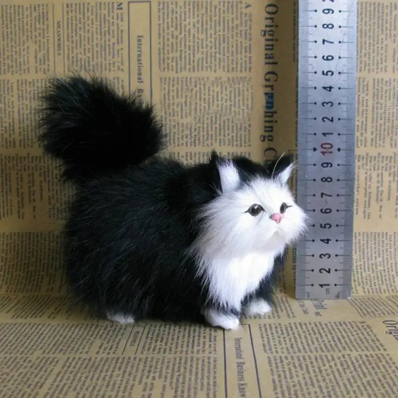 Realistische Katzen Plüschfigur Kuscheltier