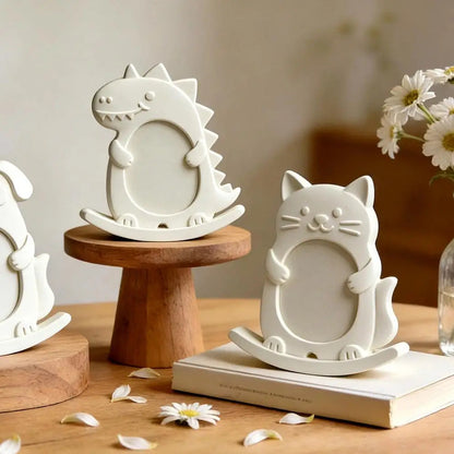DIY Cartoon Pet Photo Frame Mold Diy Creative Photo Silicone Tools Desktop Souvenirs Pet Frame Mold Decor Ornament Craft G3V3 Petoria Store