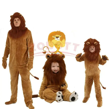 Löwen Kostüm Weicher Kigurumi Overall – Petoria™
