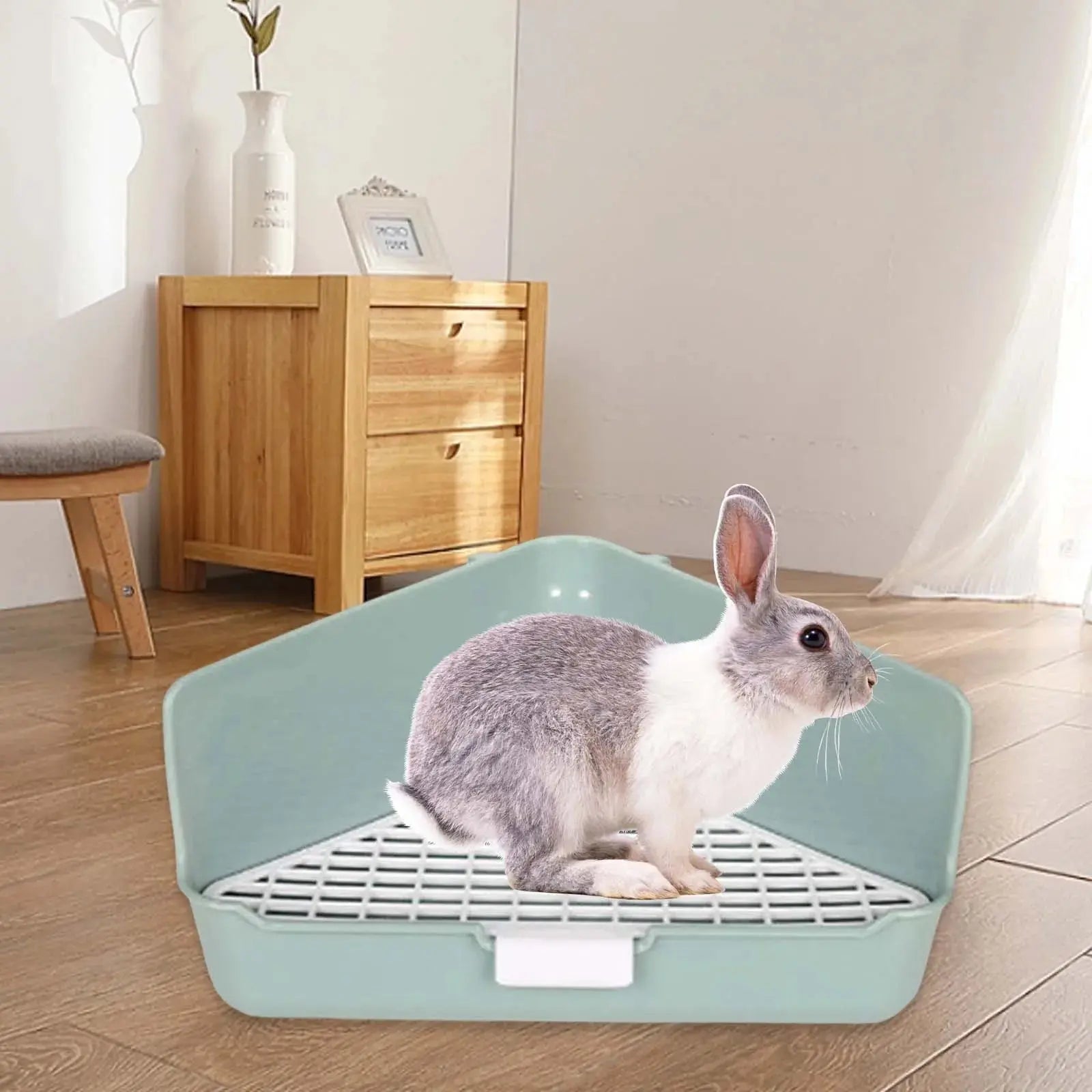 Premium Haustier Ecktoilette für Kleine Haustiere Petoria