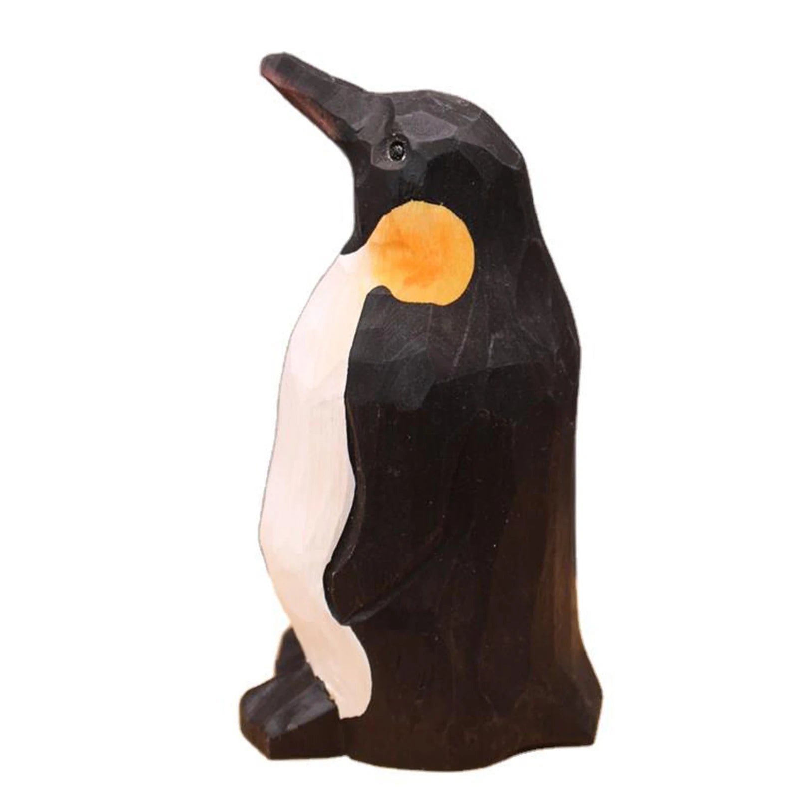 Pinguin Simulation Tier Holzschnitzerei Ornamente Natürliche Handwerk Desktop Spielzeug Dekoration Kreative Statue Paar Urlaub Geschenke