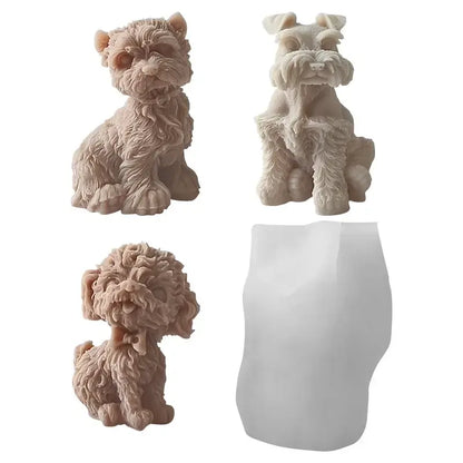 Hunde Kerzenform aus Silikon für DIY Kerzen