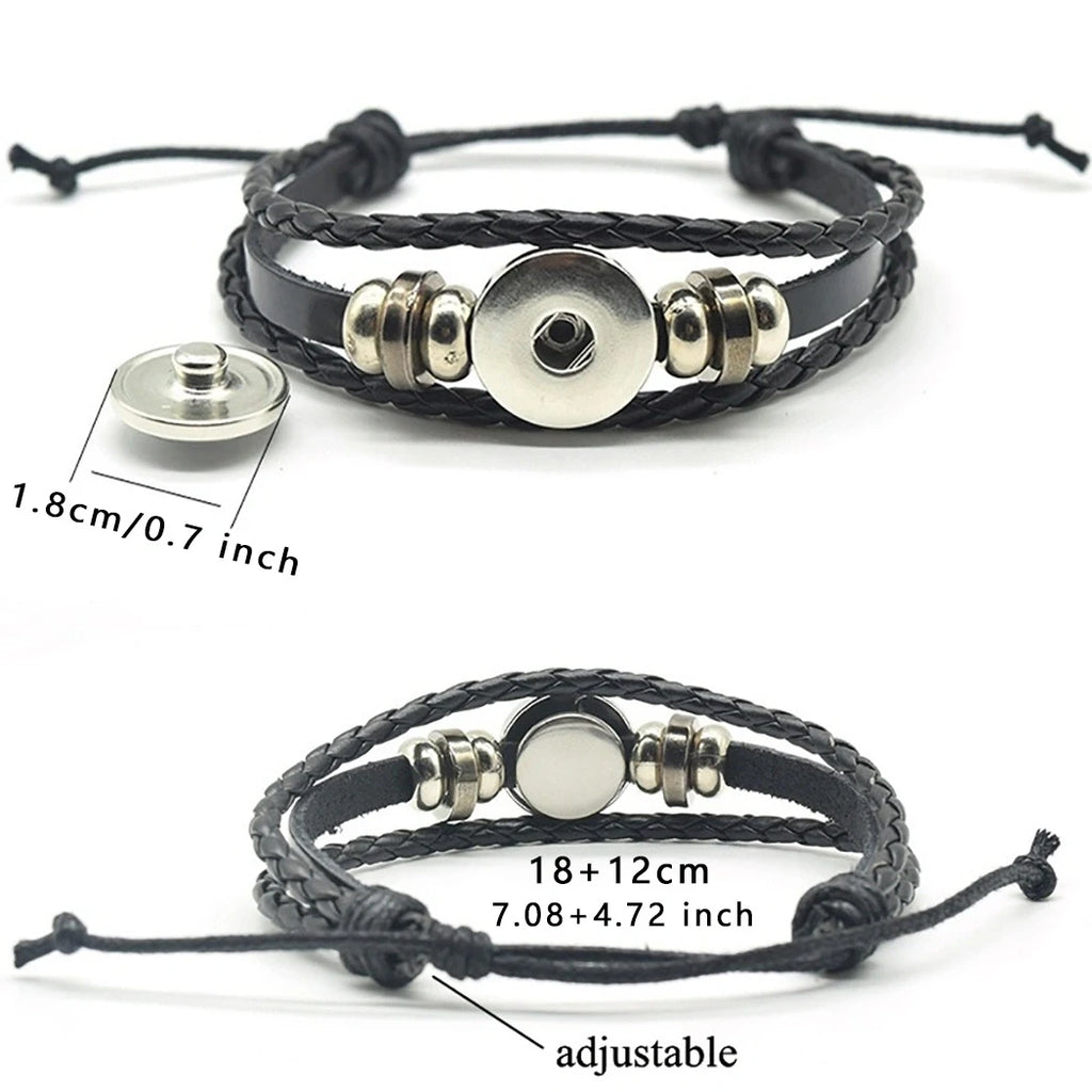 Pferdekopfmuster Schwarzes Lederarmband Herren Wickelarmband Reiten Liebhaber Geschenk