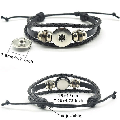 Lederarmband mit Pferdekopf für Damen und Herren