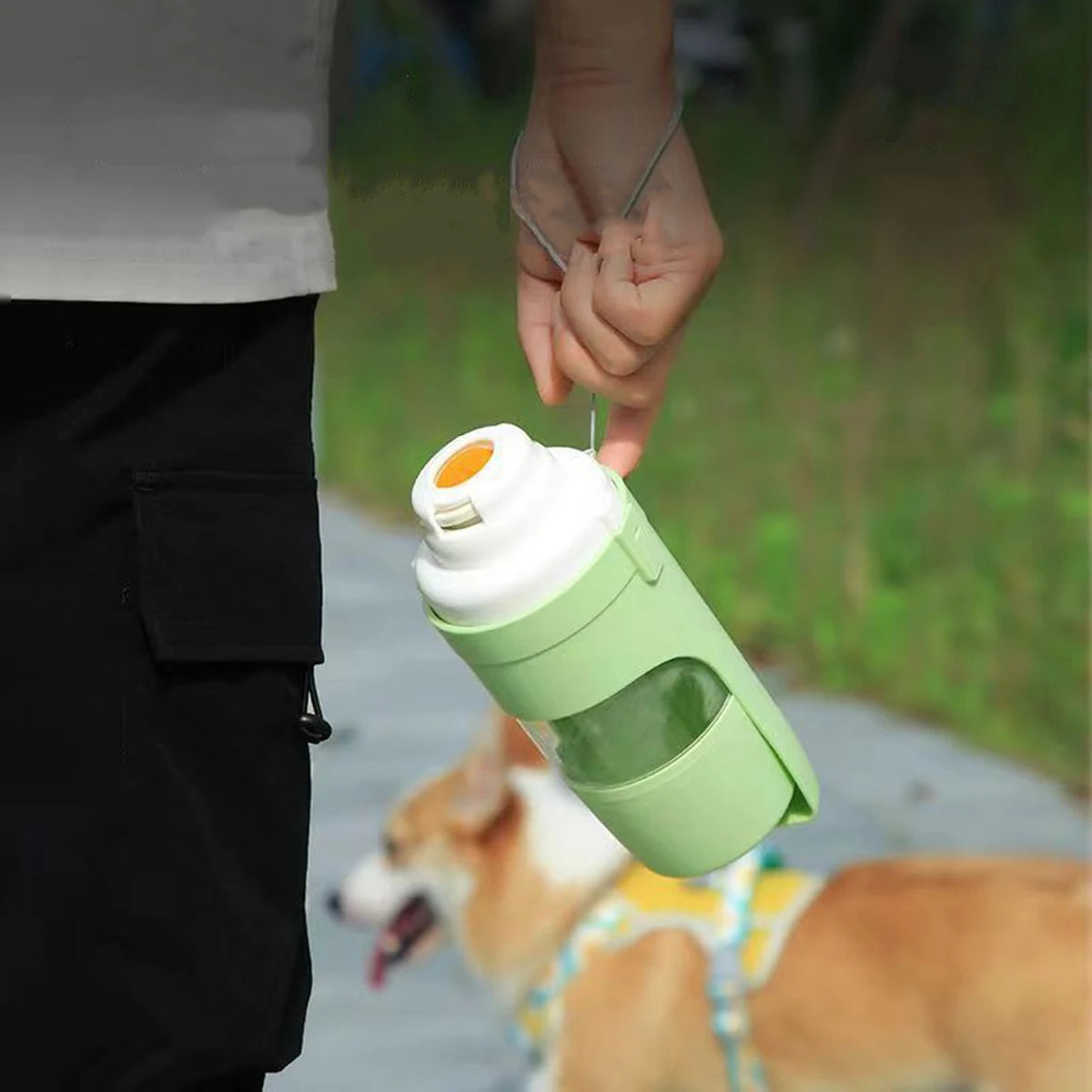 Portable Dog Cat Water Bottle with Storage Food and Water Container for Puppy Pets dogs Feeder Bowl Outdoor Travel Pet supplies Petoria Store