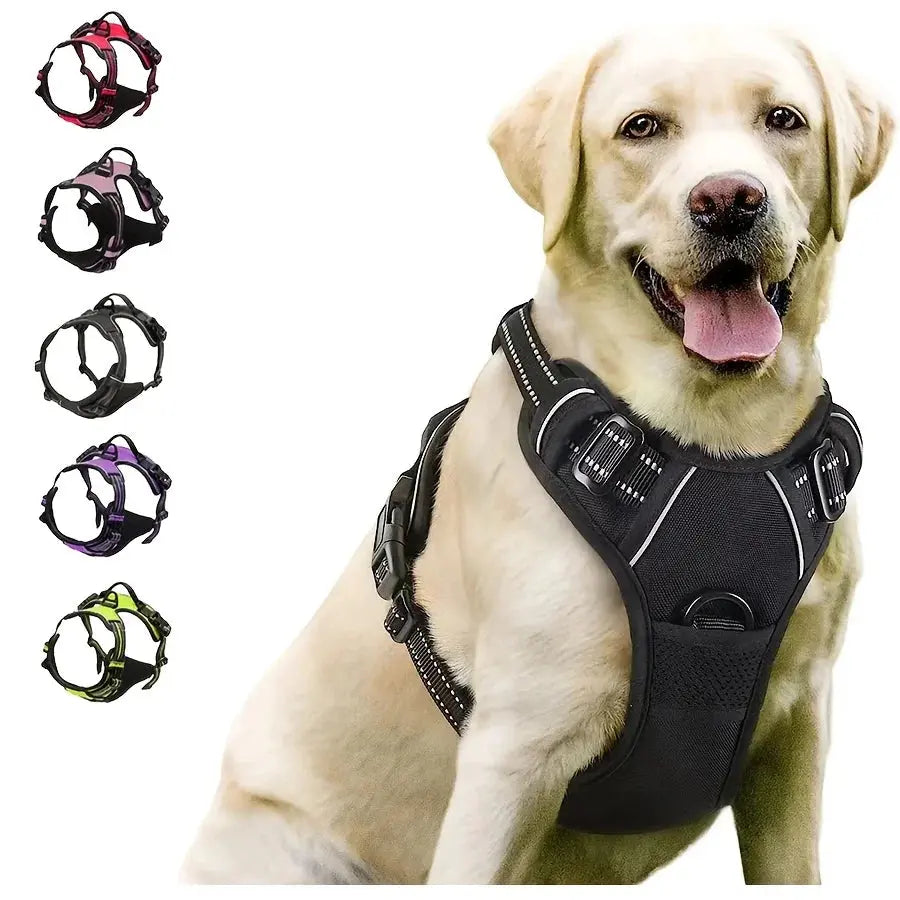 Reflektierendes Anti-Zug-Hundegeschirr mit Frontclip Petoria