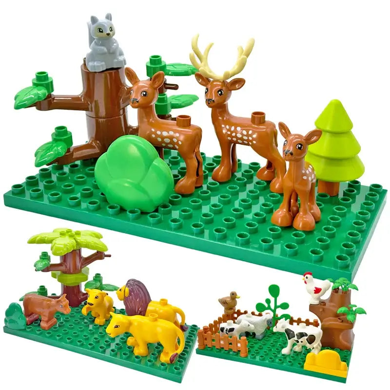 🦒 Petoria™ Tier Bausteine Lernset