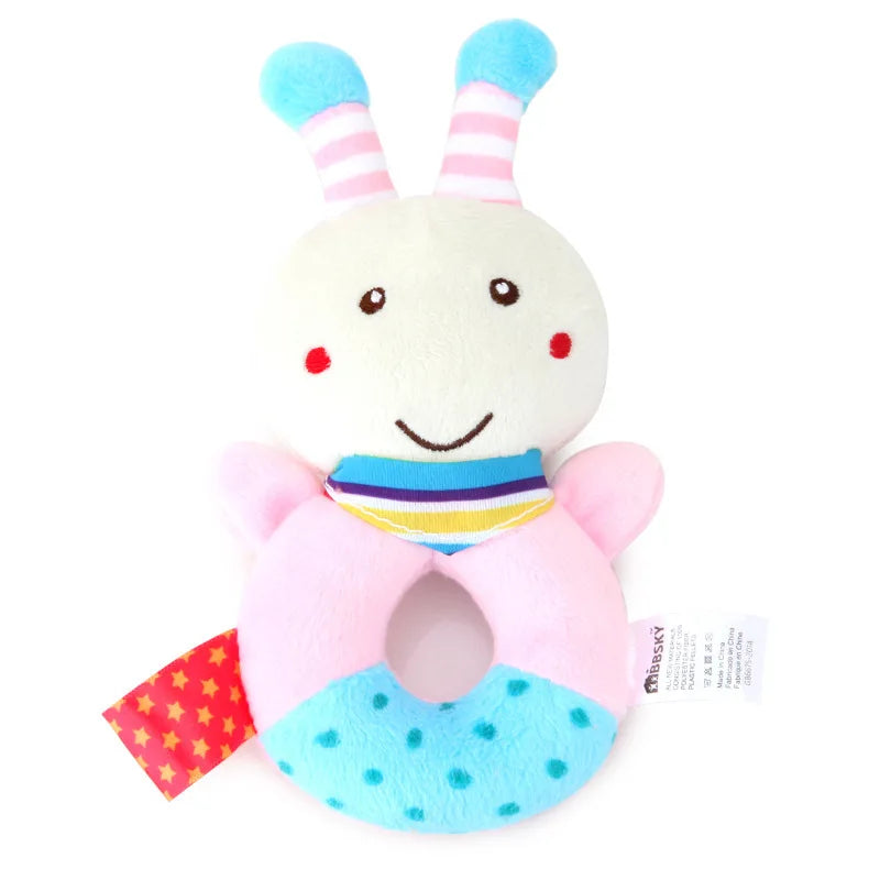 Baby Plüsch Rassel Cartoon Tiere Krippe Mobile Bett Glocke Spielzeug 0-12 Monate Kleinkind Kleinkind Frühen Pädagogisches Spielzeug für neugeborene Geschenke