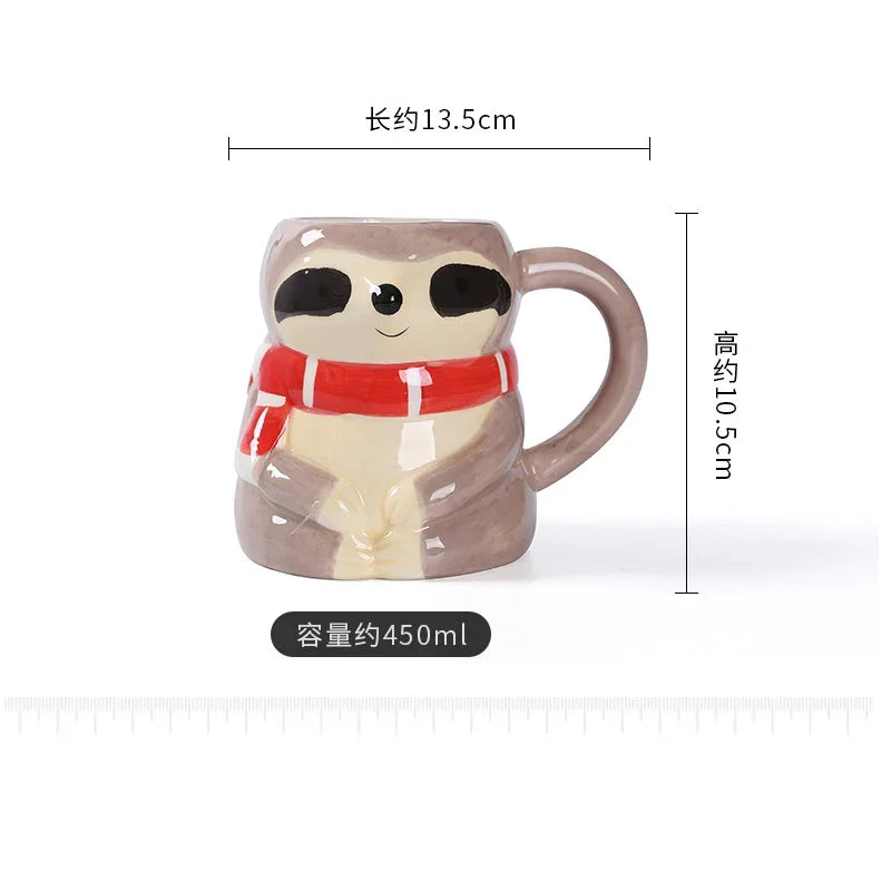 Faultier Keramiktasse – Kreativer Kaffeebecher