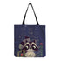 Cartoon Cute Dinosaur Printed Tote Linen Personality Girl Shoulder Bag Large Capacity Travel Storage Packs Women Shopping Bag Petoria Store