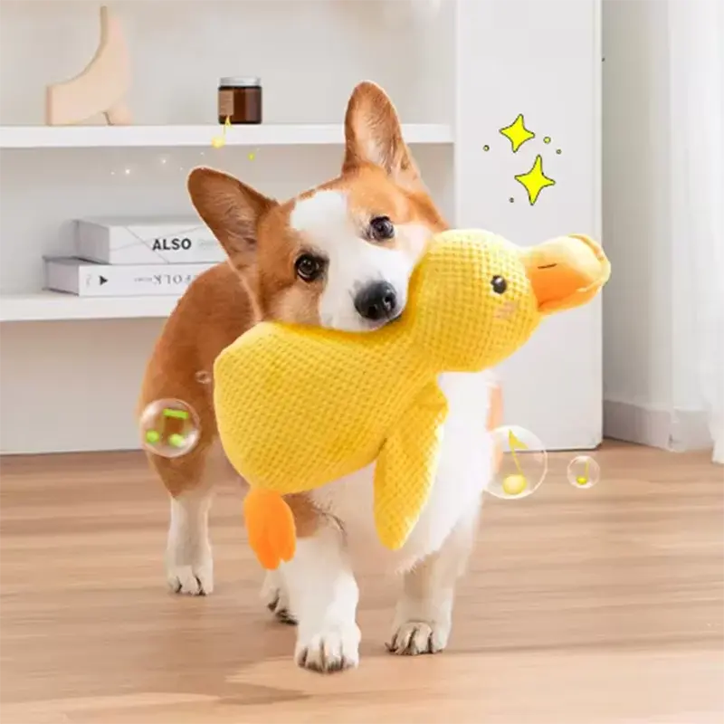 Interaktives Enten-Plüschspielzeug für Hunde Petoria
