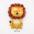 New Cartoon Animal Theme Foil Balloon Jungle Safari Forest Lion Rabbit Kids Birthday Decoration Supplies Elephant Giraffe Baloon Petoria Store