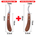 1Pc Pferd Huf Messer Mit Holzgriff Edelstahl Cutter Multi-funktionale Rechts/Links Hand Rinder Esel fuß Beschneiden Werkzeuge