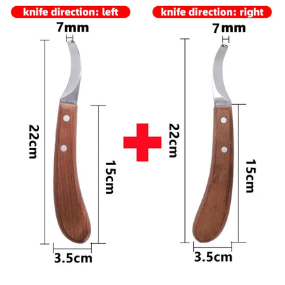 🛠️ Petoria™ Edelstahl Hufmesser
