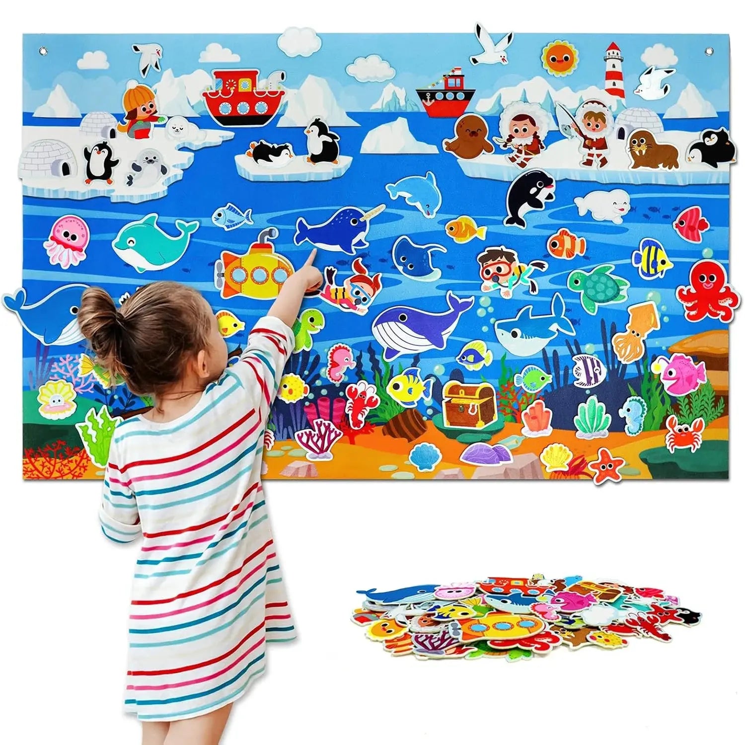 Filz Geschichte Bord Montessori Storytelling Spielzeug Petoria
