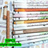 Assorted 10-pack of gel pens with animal-themed designs, including giraffes and pandas, in various pastel and vibrant colors for creative writing