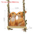 Garden Animal Pendant Cute Parent-child Resin Hanging Piece Horticulture Decoration Ornament Landscape Warm Lovers Hangings Petoria Store