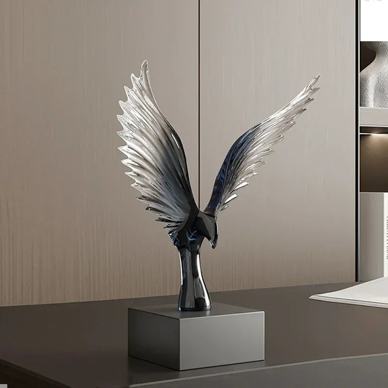 Creative Decor Sculptures Office Decoration Animal Eagle Sculpture Model Ornament Living Room Wine Cabinet Artistic Soft Decor Petoria Store