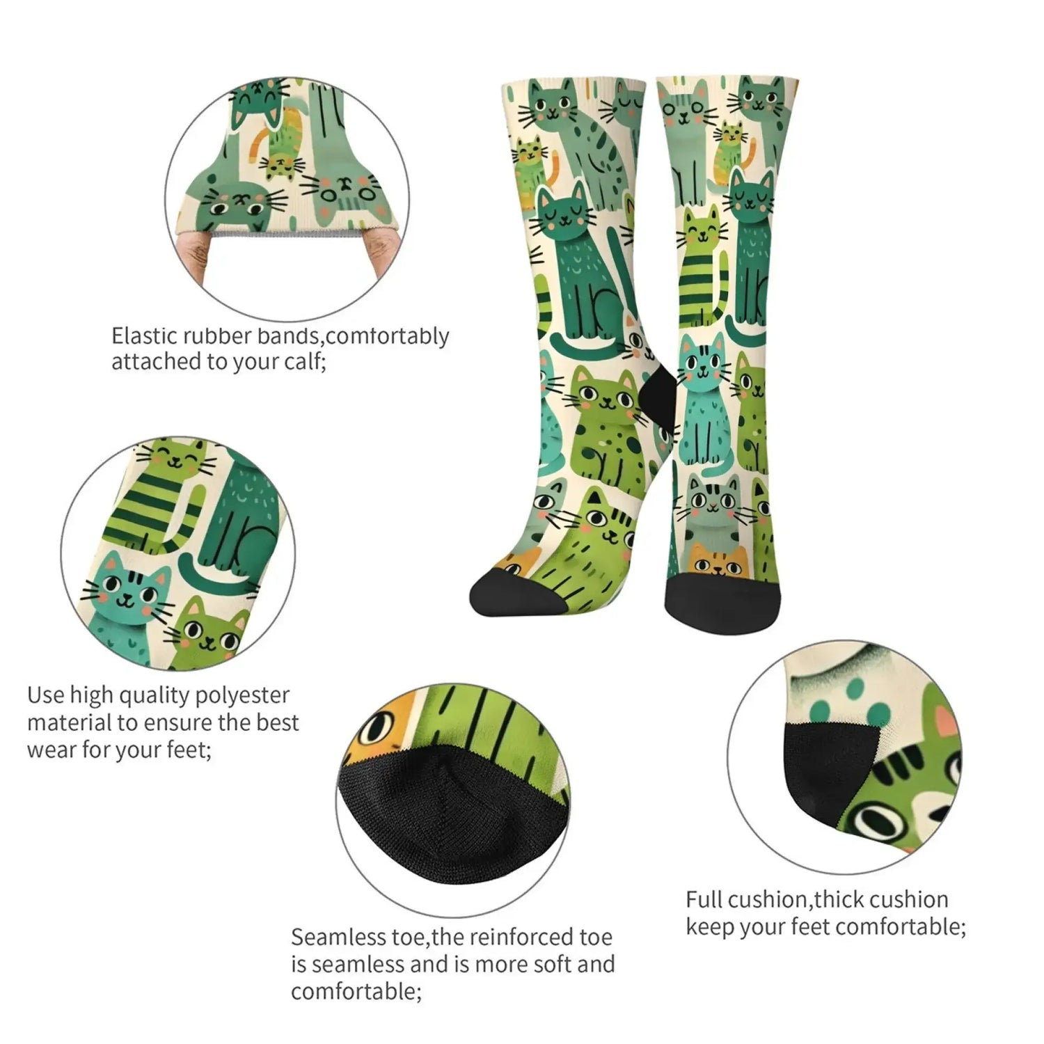 🐱 Petoria™ Katzen Dollar Socken