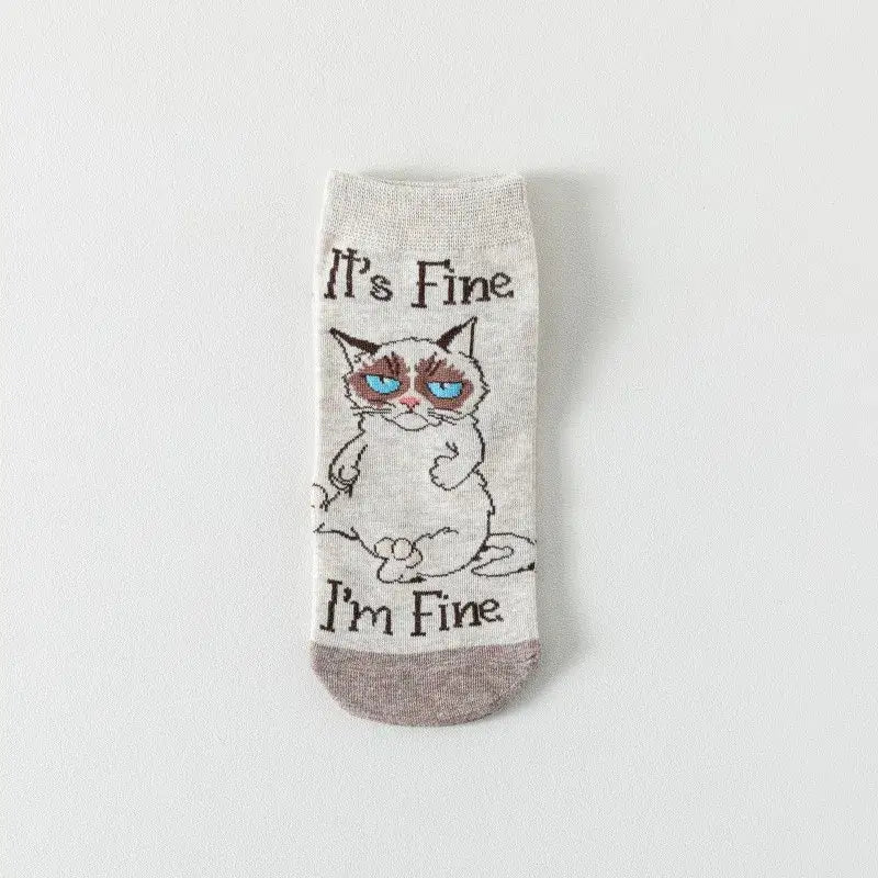 Katzen Baumwollsocken