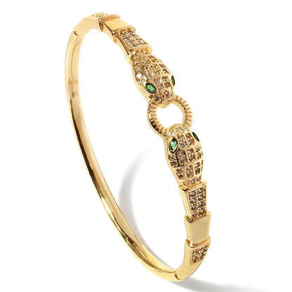 Goldenes Tier Armband aus Edelstahl
