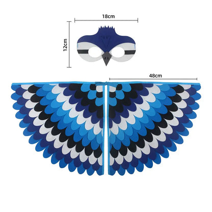 🦚 Petoria™ Pfauen Umhang mit Maske