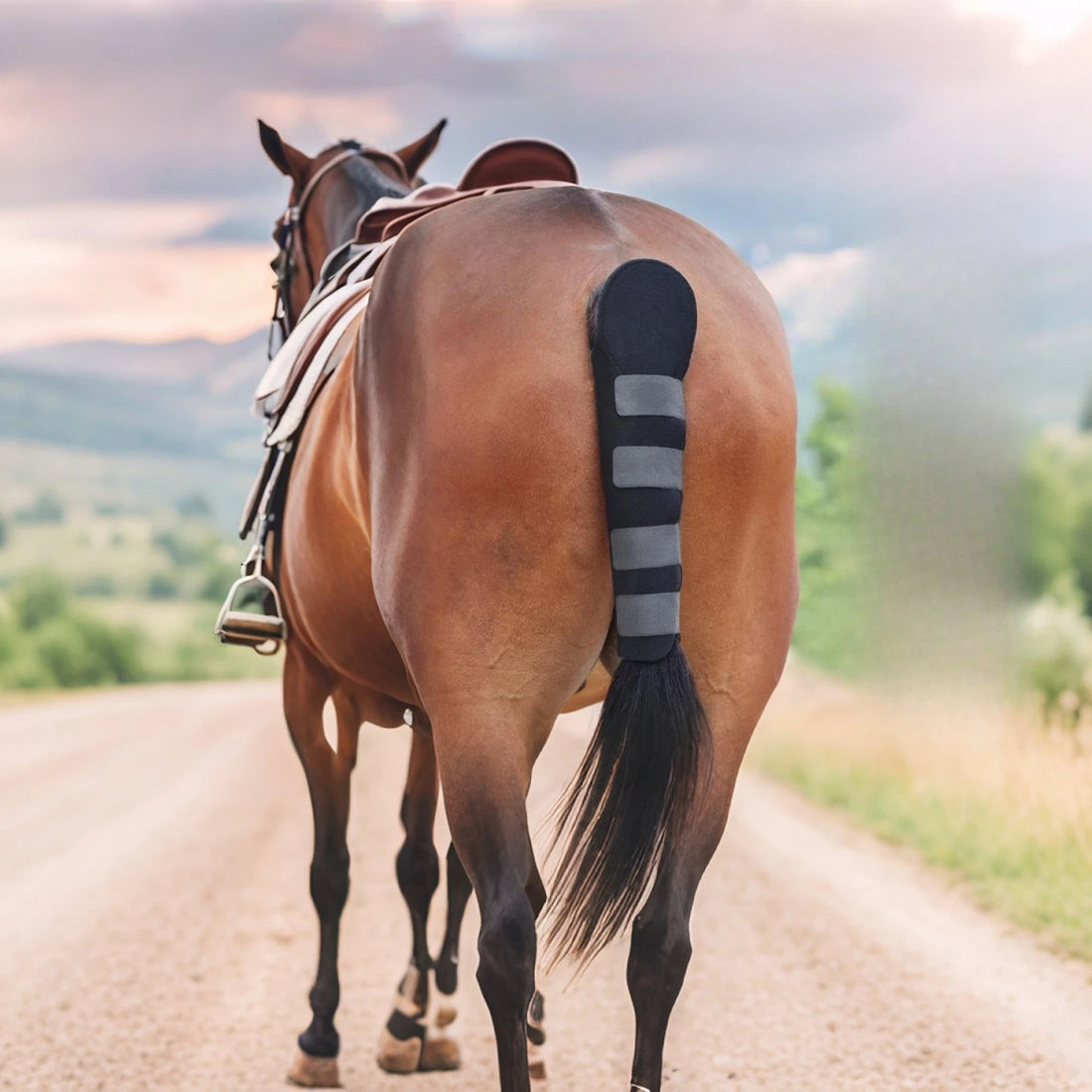 Pferdeschwanzschutz für Stall, Transport und Reitsport
