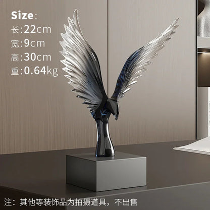 Creative Decor Sculptures Office Decoration Animal Eagle Sculpture Model Ornament Living Room Wine Cabinet Artistic Soft Decor Petoria Store