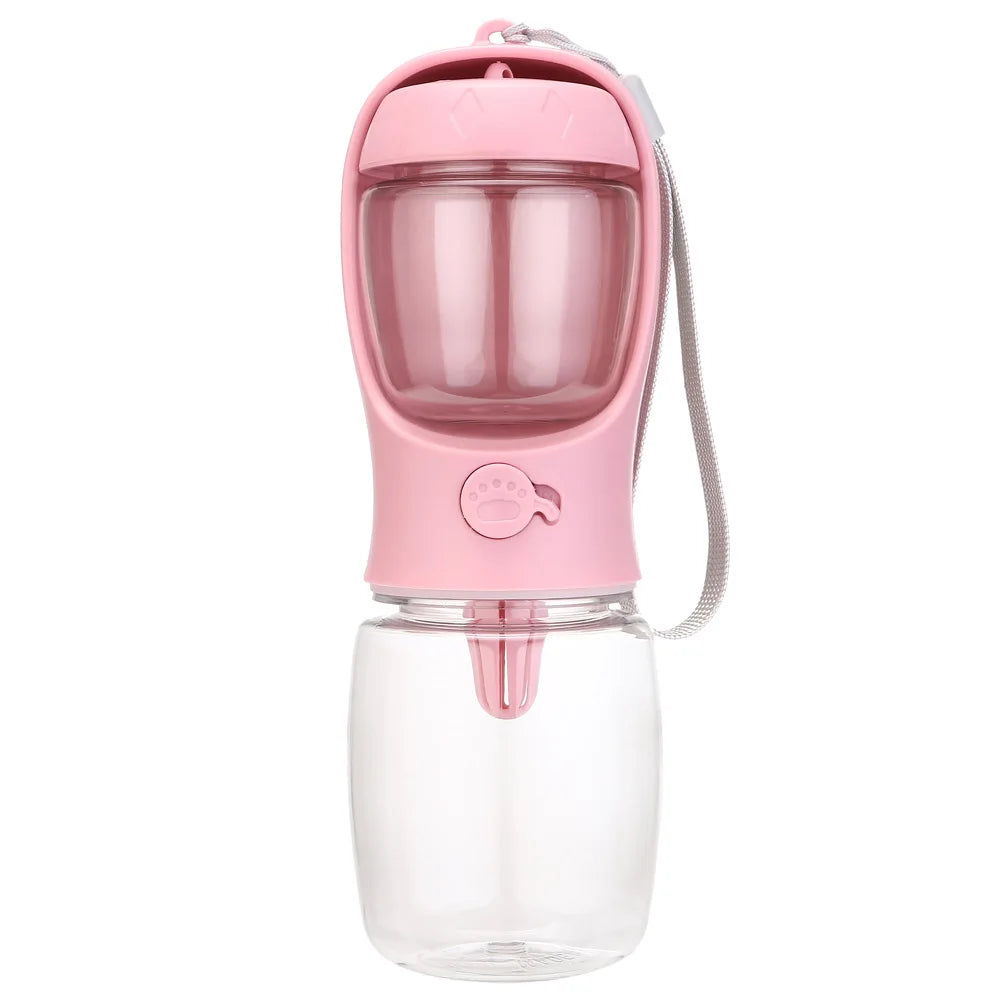 Pets Dog Water Bottle Portable Food Grade Material Dog Cat Travel Pet Water Cup Bottle with Food Dispenser Puppy Water Bottle Petoria Store
