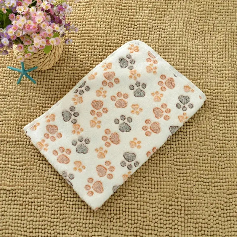 🐾 Petoria® Premium Flanelldecke mit Pfotenmuster – Weich, Warm &amp; Kuschelig für Hunde &amp; Katzen Petoria