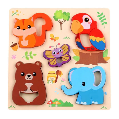 🦁 Petoria™ 3D Holz Tier Puzzle