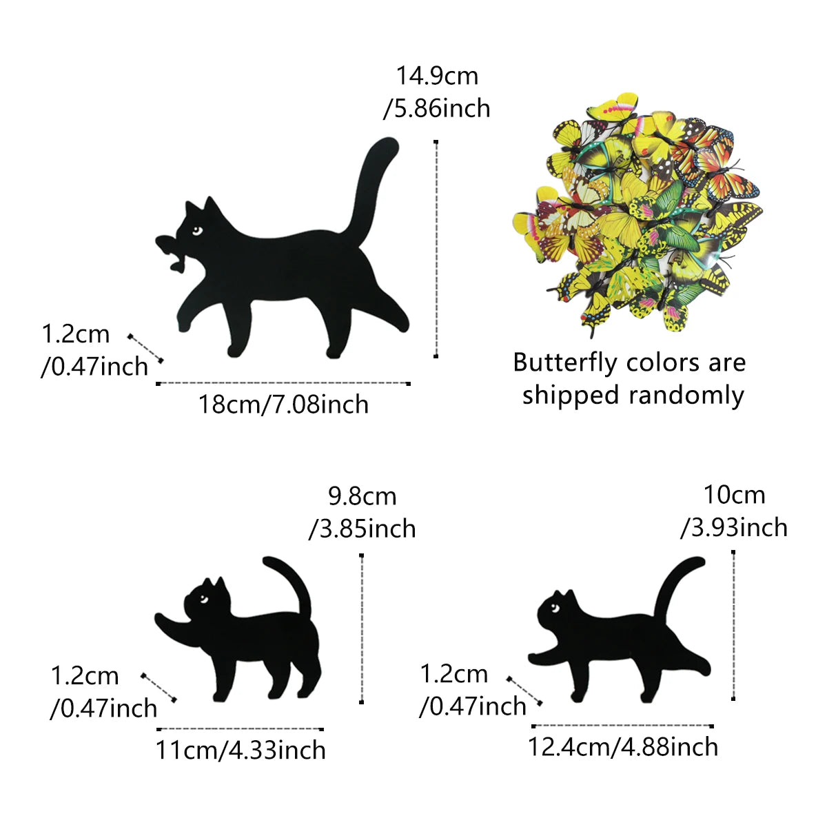 Metal Cat Garden Decoration Courtyard Lawn Garden Pile Outdoor Farmhouse Home Art Decoration Suitable for Cat Enthusiasts Petoria Store