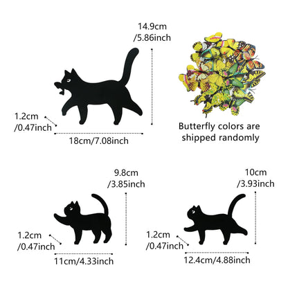 Metal Cat Garden Decoration Courtyard Lawn Garden Pile Outdoor Farmhouse Home Art Decoration Suitable for Cat Enthusiasts Petoria Store