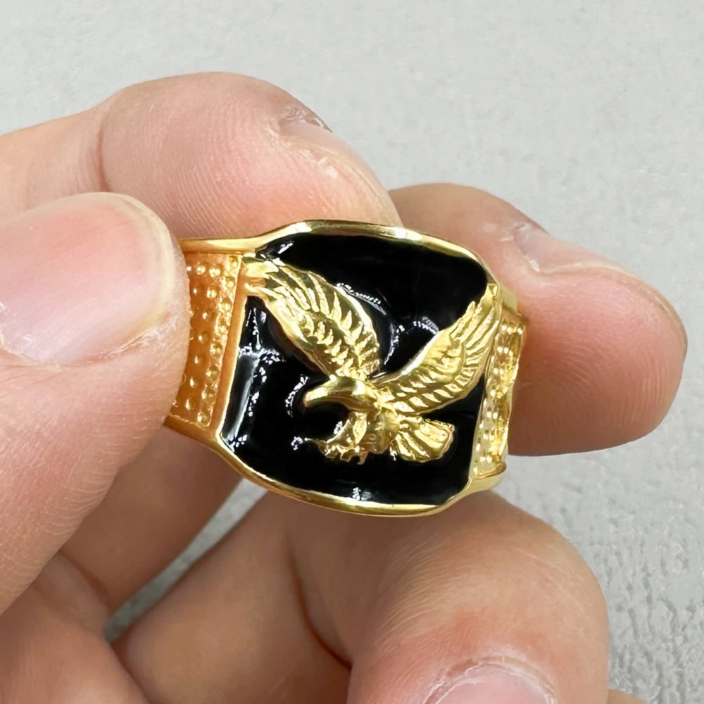 Adler Edelstahl Ring | Petoria