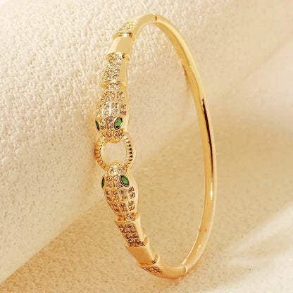 Goldenes Tier Armband aus Edelstahl