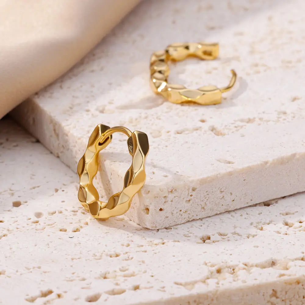 Elegante runde Ohrringe für Frauen und Mädchen, luxuriöse Edelstahl-Creolen, Vintage-Stil, Hochzeit, Verlobung, ästhetischer Schmuck