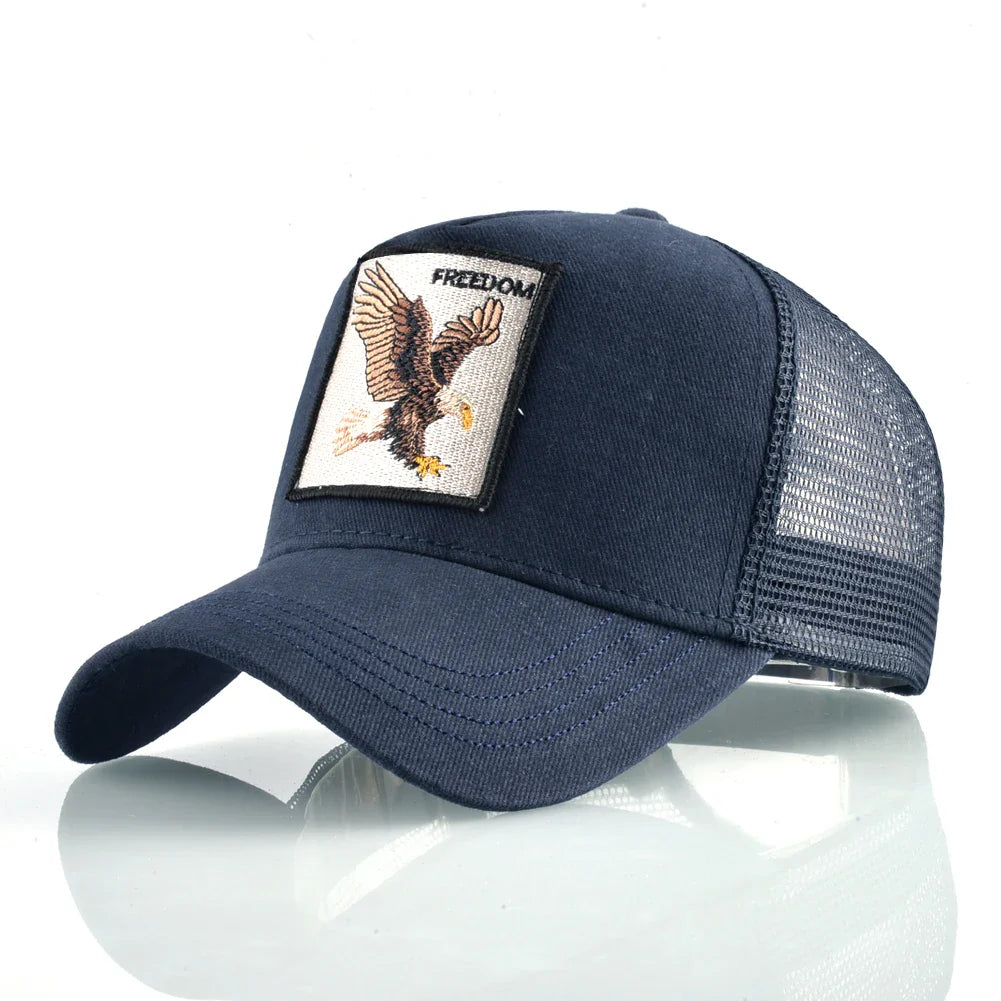 Trucker Baseballkappe mit Tier-Patch