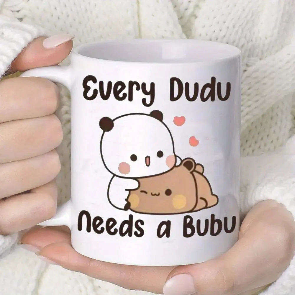 Keramiktasse mit Panda- und Bärenmotiv Petoria
