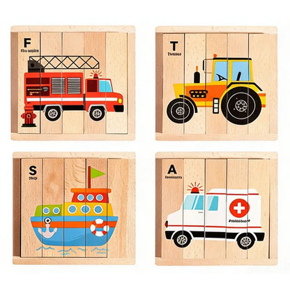 Holz Tier Puzzle Montessori Lernspiel