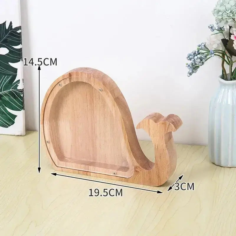 Holz Tier Sparschwein für Kinder Petoria