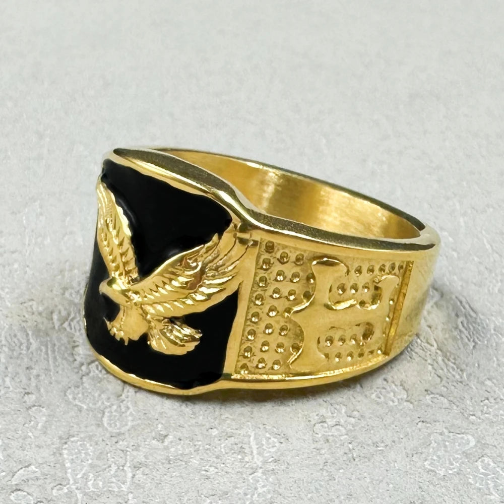 Adler Edelstahl Ring | Petoria