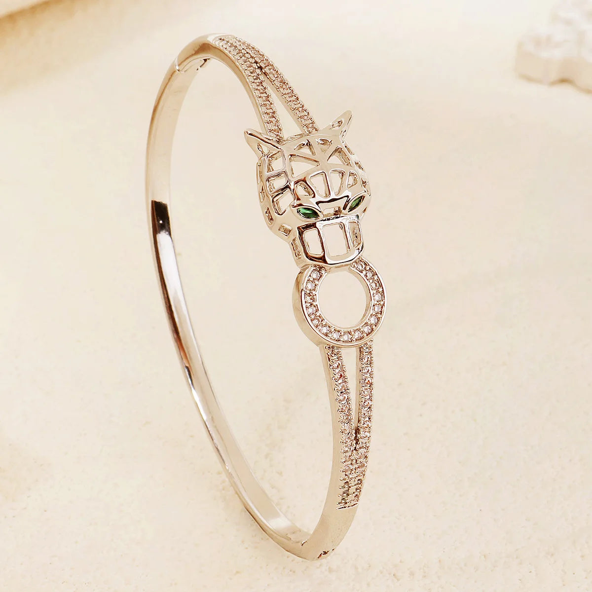 Trendy Edelstahl Goldene Schlange Eule Zirkonia Armband Für Frauen Klassische Tiere Armreifen Schmuck Zubehör Sommer Als Geschenk
