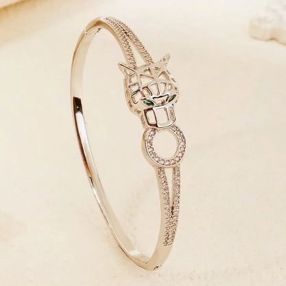 Goldenes Tier Armband aus Edelstahl