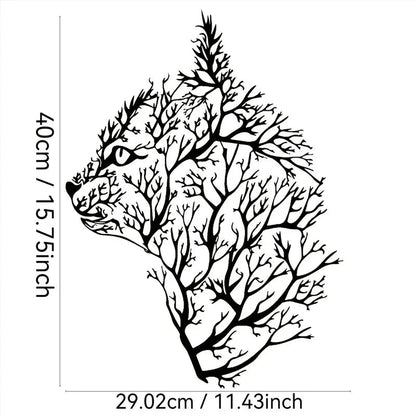 Charming Cat and Tree Metal Wall Art - Minimalist Decor for Bedroom, Living Room, Office - Perfect Housewarming Gift Petoria Store
