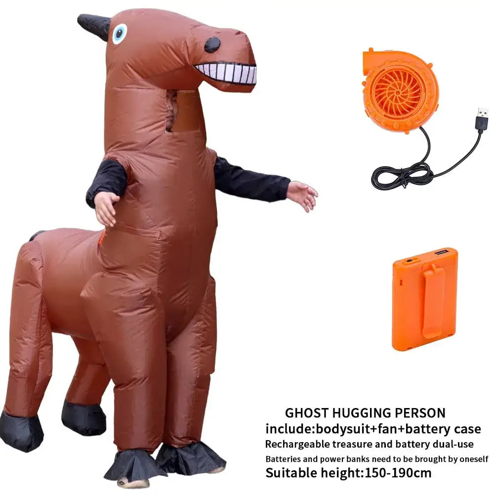 🐴 Petoria™ Aufblasbares Pferdekostüm für Erwachsene