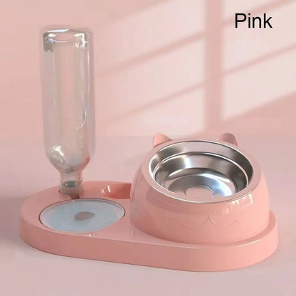 2-in-1 Futter- und Wasserspender für Hunde und Katzen