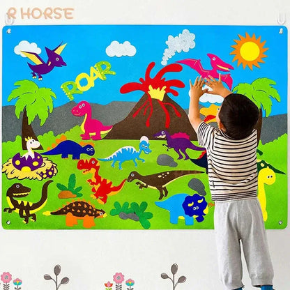 📖 Petoria™ Montessori Tier Filz Storyboard